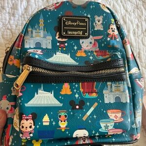 Loungefly Disney Parks Teal Mini Backpack